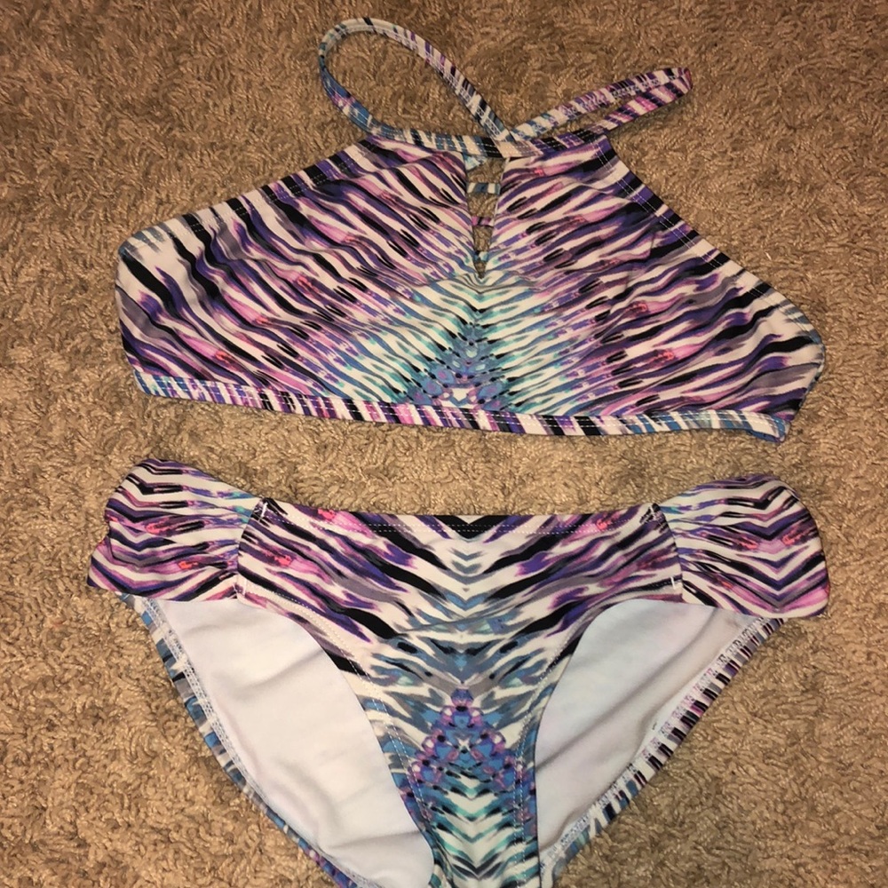 Girls Multicolored Bikini Swimsuit